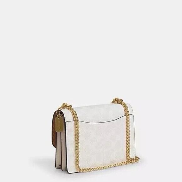 NWT Coach Mini Klare Crossbody Bag CW206 | eBay NWT Coach Mini Klare Crossbody Bag In Signature Canvas CW206 Gold/White Chalk